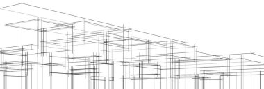 çizgili mimari duvar kağıdı, dijital arkaplan