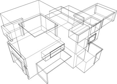 çizgili mimari duvar kağıdı, dijital arkaplan