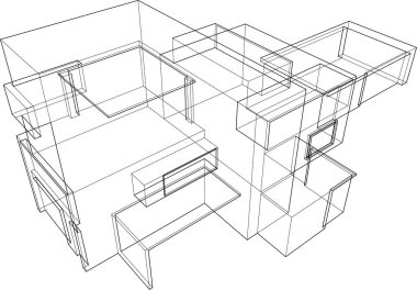 çizgili mimari duvar kağıdı, dijital arkaplan