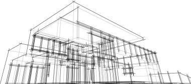 çizgili mimari duvar kağıdı, dijital arkaplan
