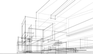 çizgili mimari duvar kağıdı, dijital arkaplan