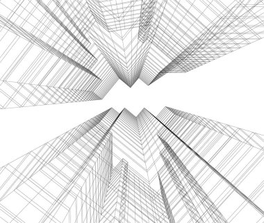 çizgili mimari duvar kağıdı, dijital arkaplan
