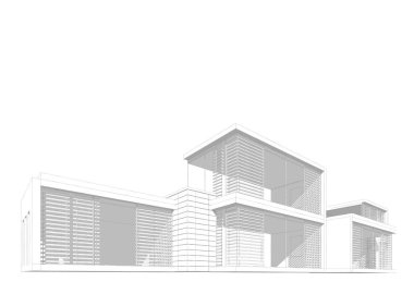 modern mimari duvar kağıdı, dijital arkaplan