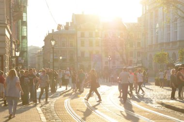 Kyiv City Caddesi, Ukrayna 'daki insanların manzarası