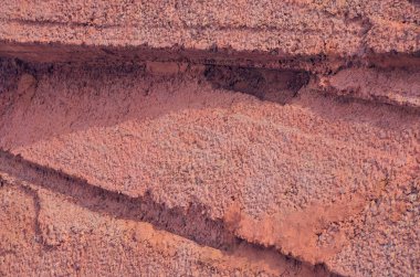 Kırsal kırmızı duvar, yakın çekim