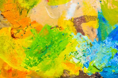 Renkli boya lekeleri, soyut arkaplan