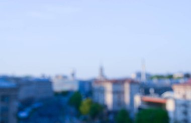 Kyiv şehir sokak manzarasına odaklanmamış