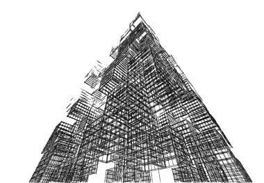 modern mimari duvar kağıdı, dijital arkaplan