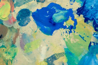 Renkli boya lekeleri, soyut arkaplan