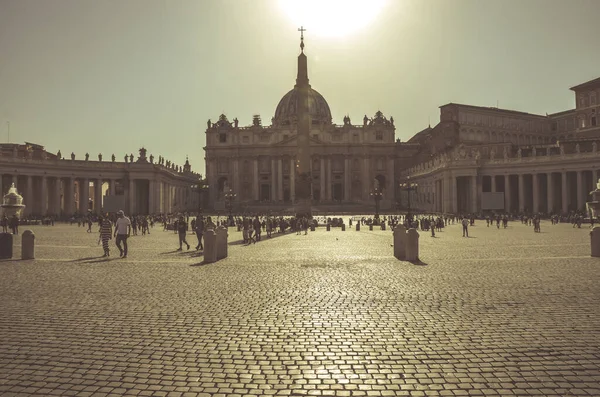 Vista Pessoas Roma Cidade Rua Itália — Fotografia de Stock