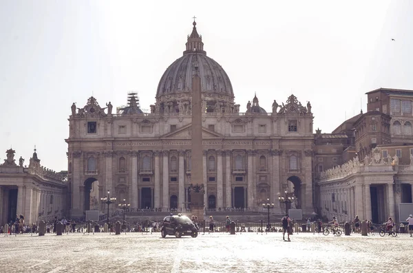 Uitzicht Mensen Roma City Street Italië — Stockfoto