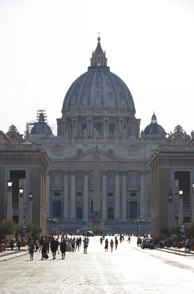 Vista Pessoas Roma Cidade Rua Itália — Fotografia de Stock