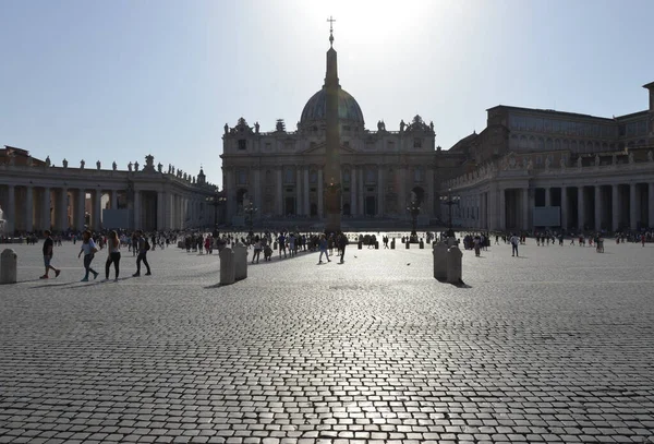 Vista Pessoas Roma Cidade Rua Itália — Fotografia de Stock