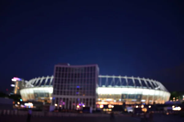 Unfocused Shot Kyiv Olympic Stadium — Zdjęcie stockowe