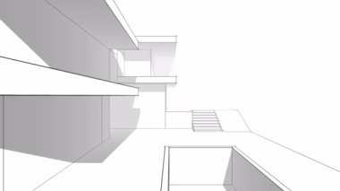 En az üç boyutlu mimari projenin genel görünümü