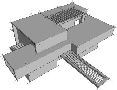 çizgili mimari duvar kağıdı, dijital arkaplan