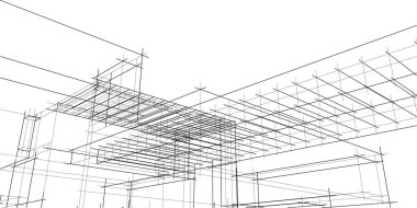 çizgili mimari duvar kağıdı, dijital arkaplan