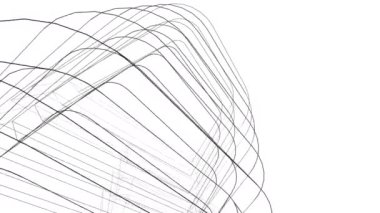 minimal 3d mimari şekillerde hareket etmek