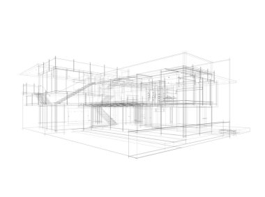 sergilenen mimari proje, dijital duvar kağıdı