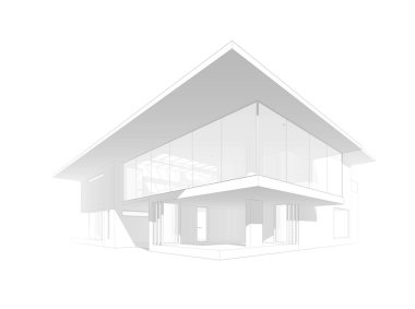 3d mimari proje, dijital duvar kağıdı