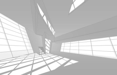 3d mimari proje, dijital duvar kağıdı