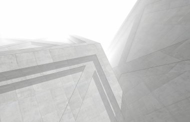 3d mimari sanat, bina cephesi ile dijital duvar kağıdı