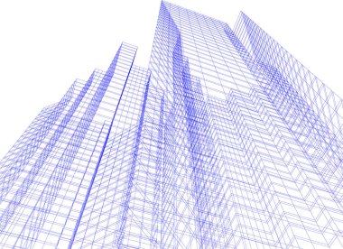 3D astarlı mimari sanat, dijital duvar kağıdı