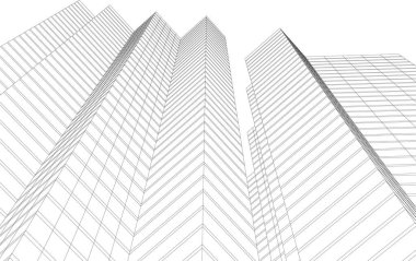 3D astarlı mimari sanat, dijital duvar kağıdı