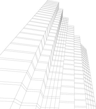 3D astarlı mimari sanat, dijital duvar kağıdı