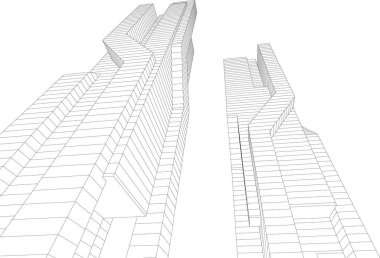 3D astarlı mimari sanat, dijital duvar kağıdı