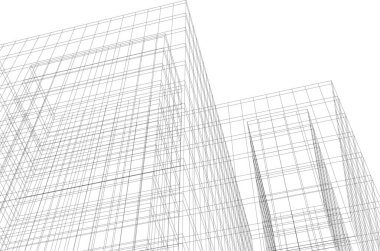 3D astarlı mimari sanat, dijital duvar kağıdı