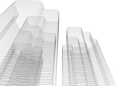 3D astarlı mimari sanat, dijital duvar kağıdı