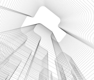 3D astarlı mimari sanat, dijital duvar kağıdı