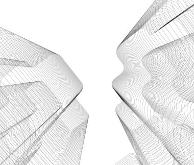 3D astarlı mimari sanat, dijital duvar kağıdı