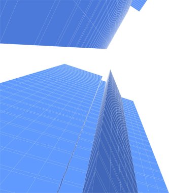 3D mavi renkli mimari sanat, dijital duvar kağıdı