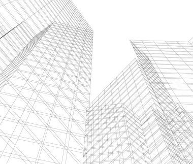 3D astarlı mimari sanat, dijital duvar kağıdı