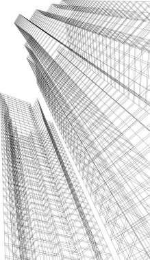 3D astarlı mimari sanat, dijital duvar kağıdı