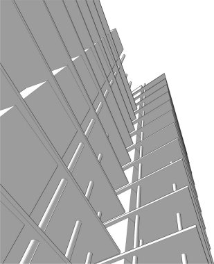 3D astarlı mimari sanat, dijital duvar kağıdı