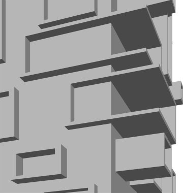 3D astarlı mimari sanat, dijital duvar kağıdı