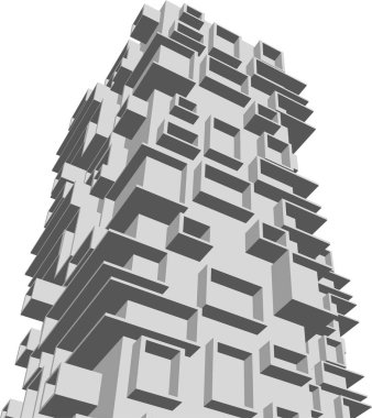 3D astarlı mimari sanat, dijital duvar kağıdı