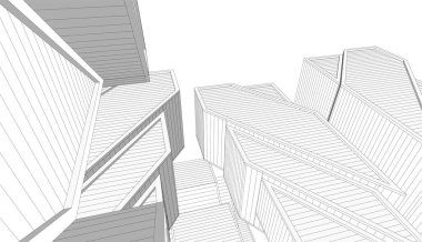 3D astarlı mimari sanat, dijital duvar kağıdı