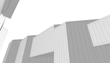 3D astarlı mimari sanat, dijital duvar kağıdı