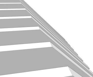 3D astarlı mimari sanat, dijital duvar kağıdı