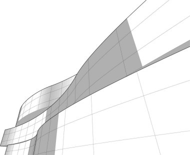 3D astarlı mimari sanat, dijital duvar kağıdı