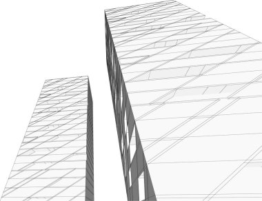 3D astarlı mimari sanat, dijital duvar kağıdı