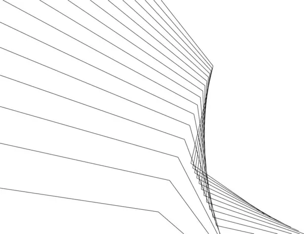 線状の抽象アートデジタル壁紙 — ストックベクタ