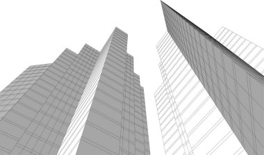 3D astarlı mimari sanat, dijital duvar kağıdı