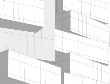 3D astarlı mimari sanat, dijital duvar kağıdı