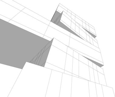 3D astarlı mimari sanat, dijital duvar kağıdı