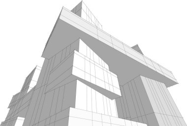 3D astarlı mimari sanat, dijital duvar kağıdı